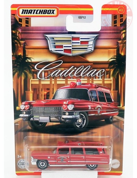 1963 CADILLAC AMBULANCE-MATCHBOX CADILLAC 1/64 MATCHBOX GWH00 MATCHBOX