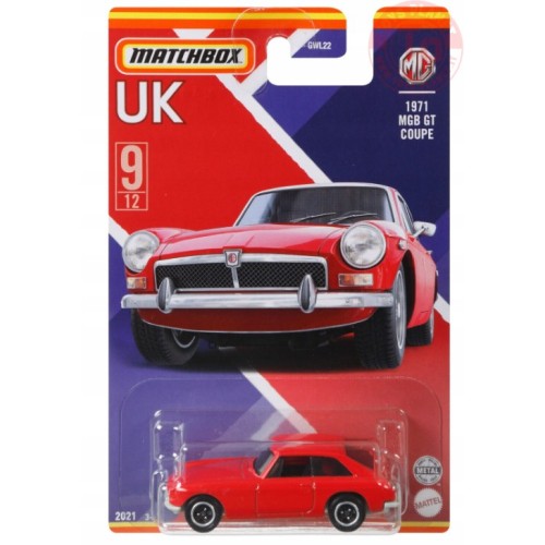 1971 MGB GT COUPE-MATCHBOX UK 1/64 MATCHBOX GWL24 MATCHBOX