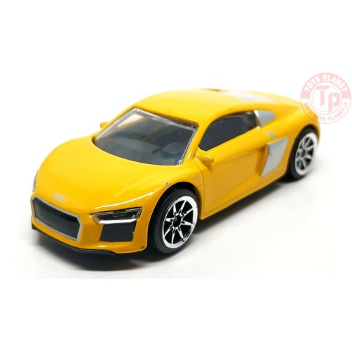 AUDI R8-STRRET CARS 1/64 MAJORETTE AUDI R8 YELLOW MAJORETTE
