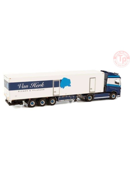 Volvo FH04 Globetrotter Reefer Semitrailer 3axle Van Herk WSI 02-3097 WSI MODELS