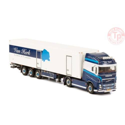 Volvo FH04 Globetrotter Reefer Semitrailer 3axle Van Herk WSI 02-3097 WSI MODELS