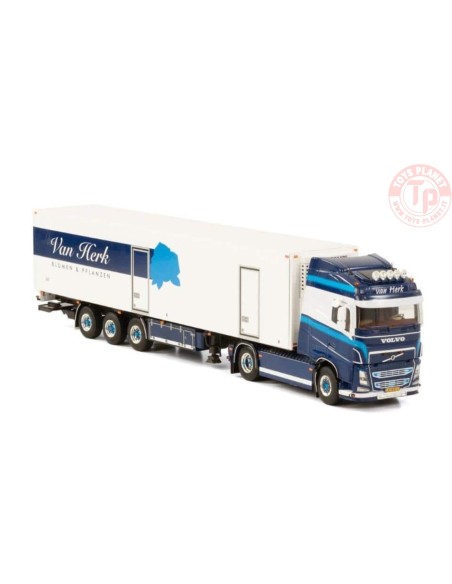 Volvo FH04 Globetrotter Reefer Semitrailer 3axle Van Herk WSI 02-3097 WSI MODELS