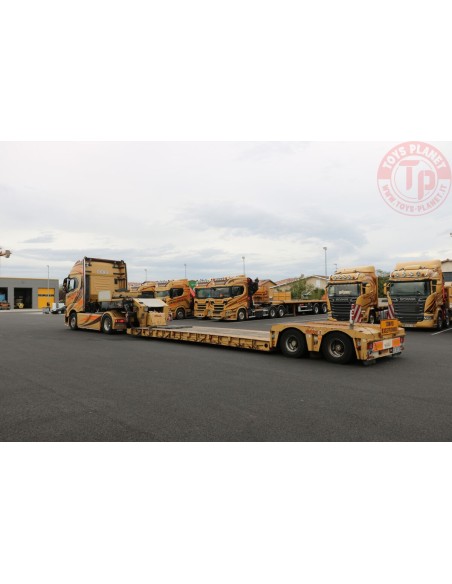 IVECO S-WAY HIGH 4X2 NOOTEBOOM LOWLOADER - 2 AXLE THURIES WSI 01-4035 WSI MODELS