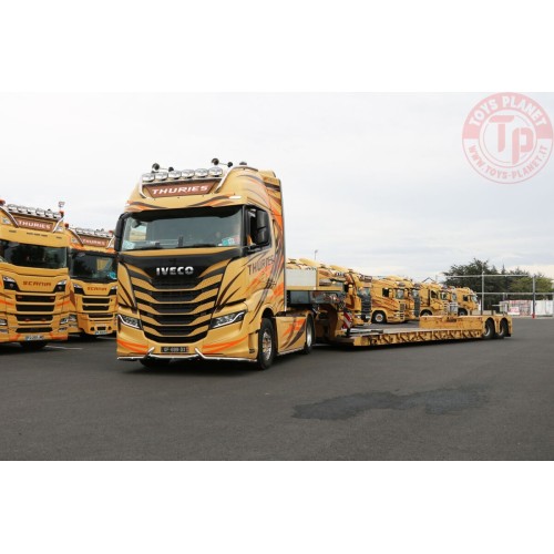 IVECO S-WAY HIGH 4X2 NOOTEBOOM LOWLOADER - 2 AXLE THURIES WSI 01-4035 WSI MODELS