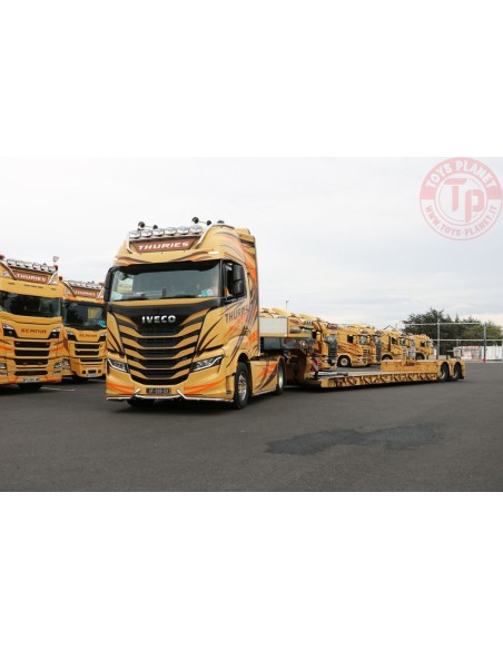 IVECO S-WAY HIGH 4X2 NOOTEBOOM LOWLOADER - 2 AXLE THURIES WSI 01-4035 WSI MODELS