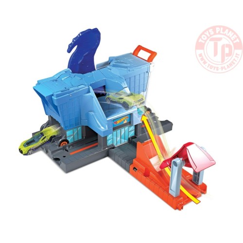 PISTA T-REX ATTACCO AL SUPERMERCATO 1/64 HOT WHEELS GBF92 HOT WHEELS