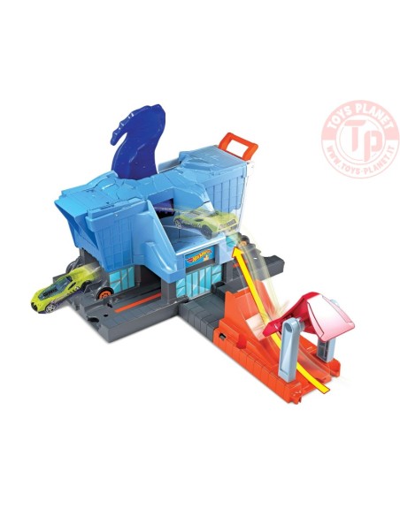 PISTA T-REX ATTACCO AL SUPERMERCATO 1/64 HOT WHEELS GBF92 HOT WHEELS
