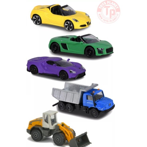 COFANETTO DA 5 PEZZI-STREET CARS 1/64 MAJORETTE CAMION CON TRATTORE MAJORETTE