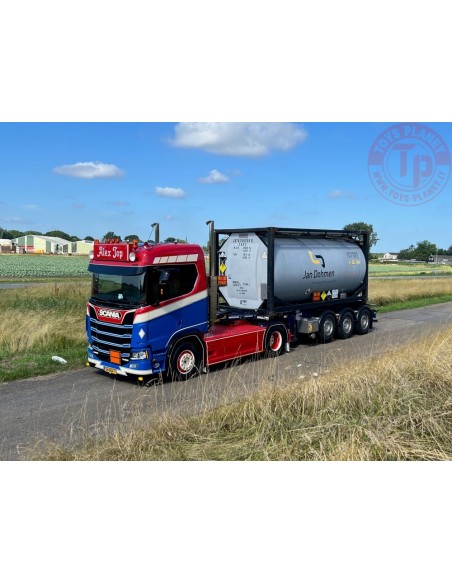 Scania Next Gen R650 met 20ft. iso tankcontainer Alex Top TEKNO 85410 TEKNO Scania Next Gen R650 met 20ft. iso tankcontainer Alex Top TEKNO 85410 TEKNO