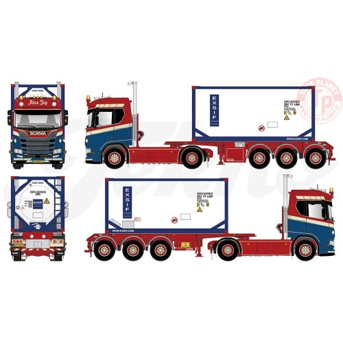 Scania Next Gen R650 met 20ft. iso tankcontainer Alex Top TEKNO 85410 TEKNO