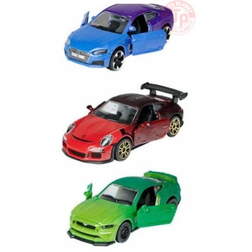 COFANETTO DA 3 PEZZI-LIMITED EDITION-COLOR CHANGERS 1/64 MAJORETTE CAMARO CON PORSCHE MAJORETTE