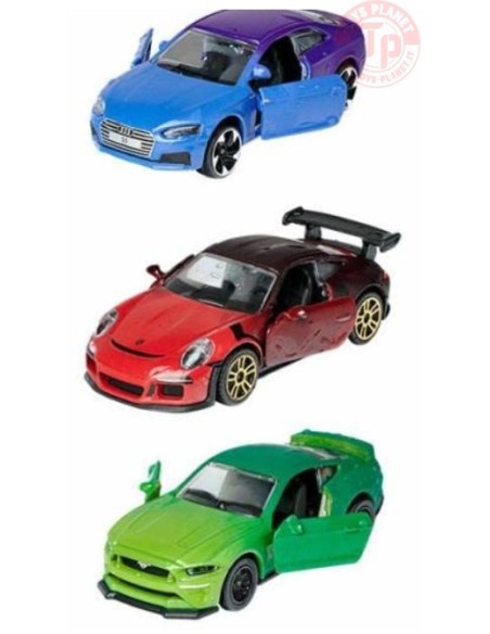 COFANETTO DA 3 PEZZI-LIMITED EDITION-COLOR CHANGERS 1/64 MAJORETTE CAMARO CON PORSCHE MAJORETTE