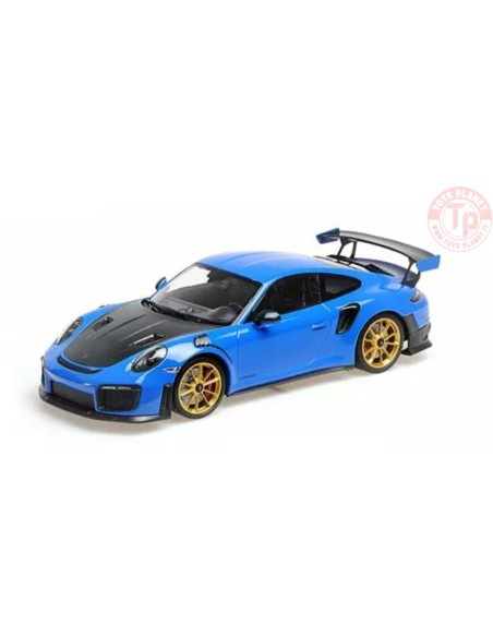 PORSCHE 911 GT2RS BLUE/GOLD WHEELS 1:43 MINICHAMPS 413067274 MINICHAMPS