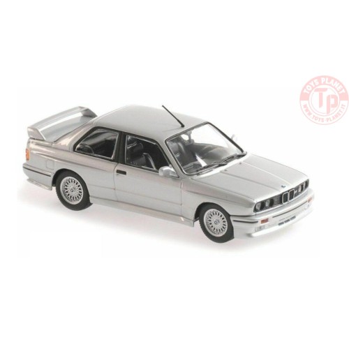 BMW M3 (E30) 1987 SILVER METALLIC 1:43 MAXICHAMPS 940020302 MINICHAMPS
