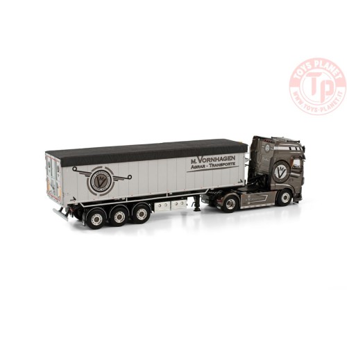 DAF XF SSC MY2017 4X2 VOLUME TIPPER TRAILER - 3 AXLE M. VORNHAGEN WSI 01-3823 WSI MODELS