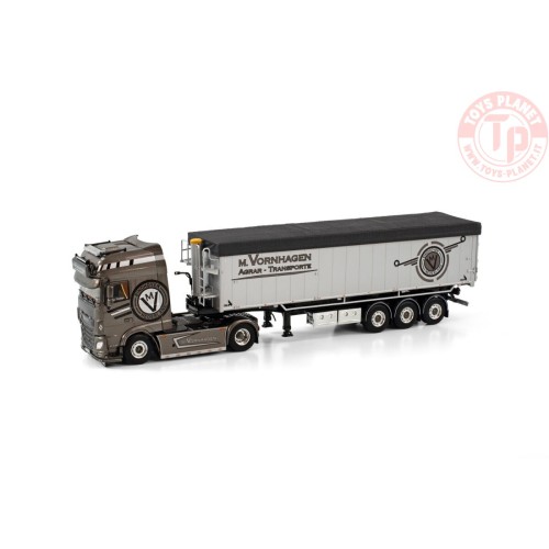 DAF XF SSC MY2017 4X2 VOLUME TIPPER TRAILER - 3 AXLE M. VORNHAGEN WSI 01-3823 WSI MODELS