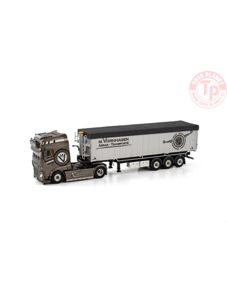 DAF XF SSC MY2017 4X2 VOLUME TIPPER TRAILER - 3 AXLE M. VORNHAGEN WSI 01-3823 WSI MODELS