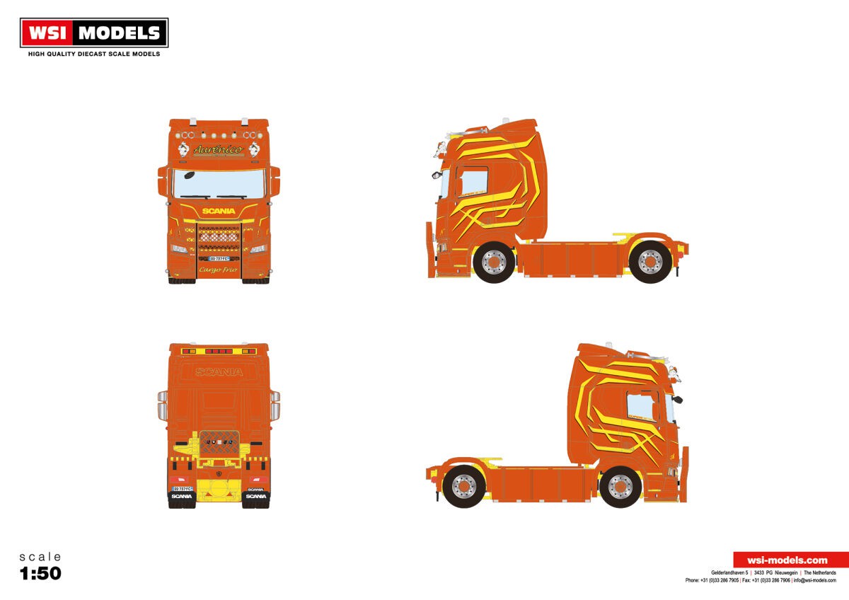 WSI 01-4012 SCANIA R HIGHLINE CR20H 4X2 Aurénico 118,00 € WSI MODELS