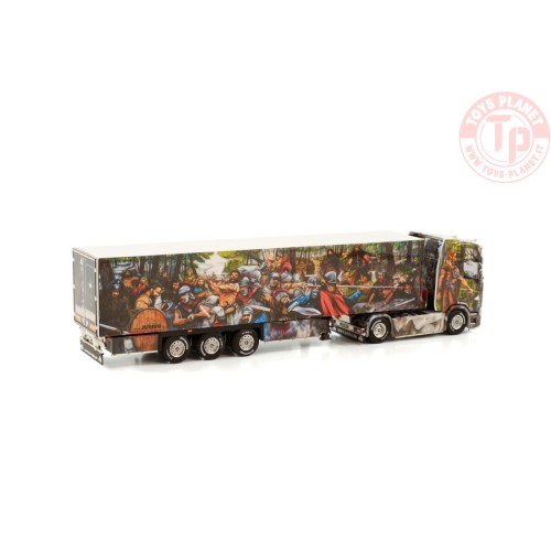 SCANIA S HIGHLINE CS20H 4X2 REEFER TRAILER - 3 AXLE HEIDE LOGISTIK WSI 01-3931 WSI MODELS