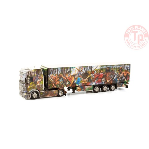 SCANIA S HIGHLINE CS20H 4X2 REEFER TRAILER - 3 AXLE HEIDE LOGISTIK WSI 01-3931 WSI MODELS