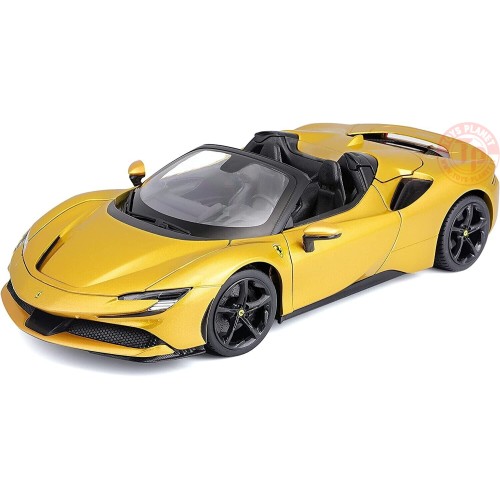 Ferrari SF90 Stradale Hybrid Spider 2020 gold metallic 1:18 BU16016GO BURAGO