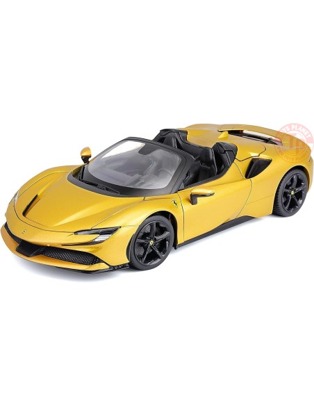 Ferrari SF90 Stradale Hybrid Spider 2020 gold metallic 1:18 BU16016GO BURAGO