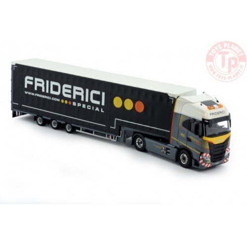 IVECO S-way 4x2 meusberger centinato 3 assi - Friderici TEKNO 81211 TEKNO