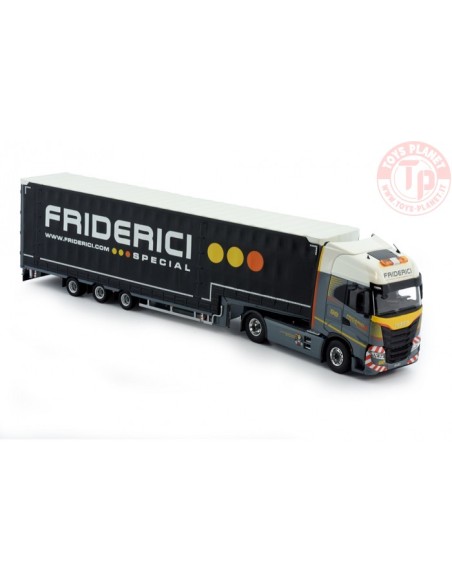 IVECO S-way 4x2 meusberger centinato 3 assi - Friderici TEKNO 81211 TEKNO