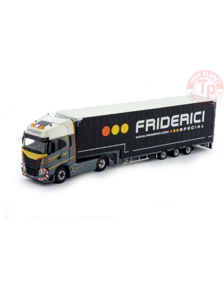 IVECO S-way 4x2 meusberger centinato 3 assi - Friderici TEKNO 81211 TEKNO