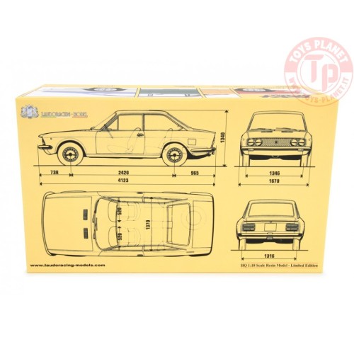 FIAT 124 SPORT COUPÉ 1969 VERDE 1:18 LM131D LAUDORACING