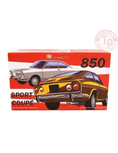 FIAT 850 SPORT COUPÈ 1968 BIANCO 1:18 LM118H LAUDORACING FIAT 850 SPORT COUPÈ 1968 BIANCO 1:18 LM118H LAUDORACING