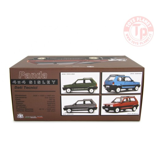 FIAT PANDA 4X4 SISLEY 1987 Grigio metallizzato 1:18 LM144C LAUDORACING