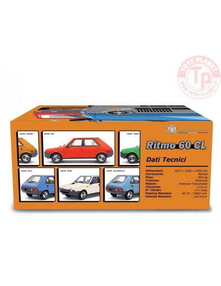 FIAT RITMO 60 CL 1978 Arancione 1:18 LM155A LAUDORACING FIAT RITMO 60 CL 1978 Arancione 1:18 LM155A LAUDORACING