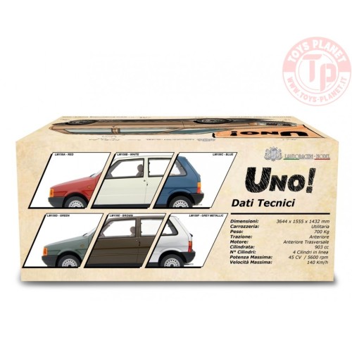 FIAT UNO 45 1983 Rosso 1:18 LM158A LAUDORACING