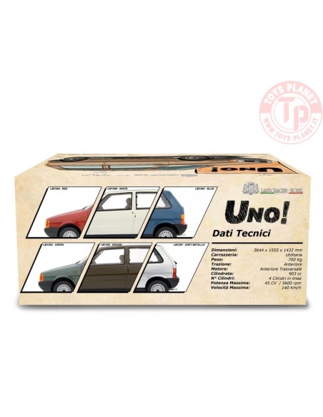 FIAT UNO 45 1983 Rosso 1:18 LM158A LAUDORACING FIAT UNO 45 1983 Rosso 1:18 LM158A LAUDORACING