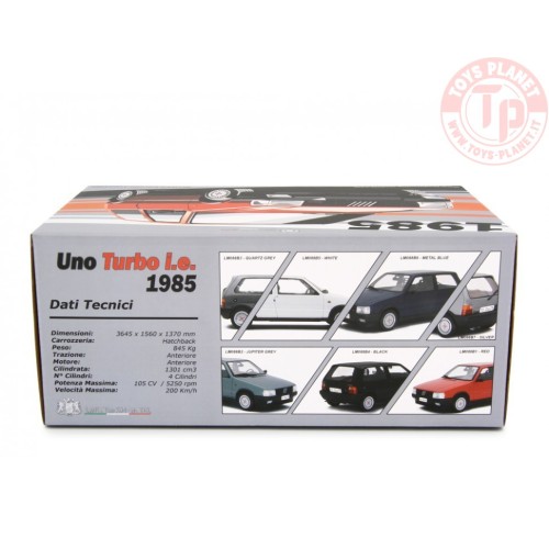 FIAT UNO TURBO I.E. 1985 Blu metallizzato 1:18 LM088B6 LAUDORACING