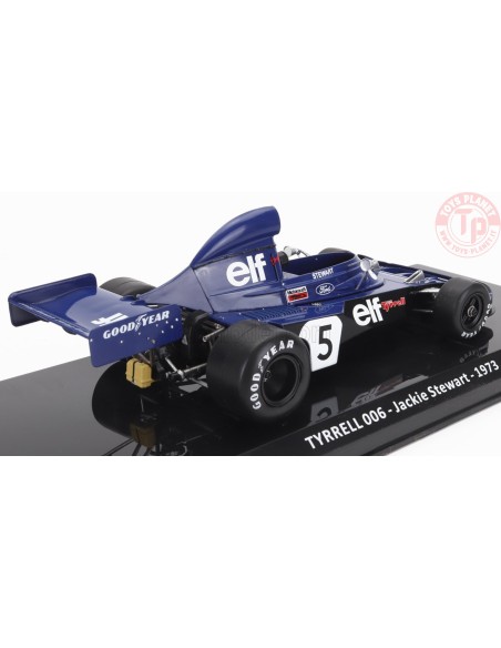 TYRRELL F1 FORD 006 TEAM ELF TYRREL N 5 WORLD CHAMPION SEASON 1973 JACKIE STEWART 1:24 ABFOR027 EDICOLA