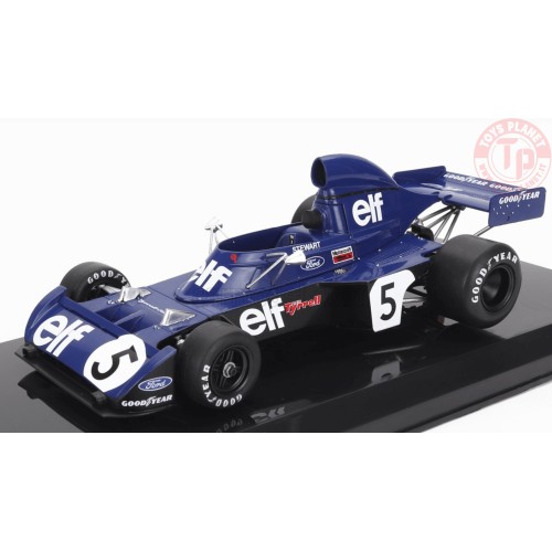 TYRRELL F1 FORD 006 TEAM ELF TYRREL N 5 WORLD CHAMPION SEASON 1973 JACKIE STEWART 1:24 ABFOR027 EDICOLA
