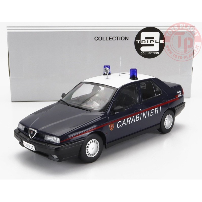 ALFA ROMEO 155 Twin Spark 1.8 Blu Carabinieri Die Cast 1:43 Scatola De - Foto 10