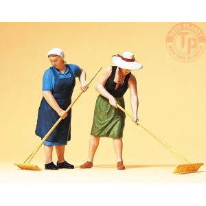 2 Contadine 1:32 PREISER 63075 ANIMALI/FIGURINI E ACCESSORI PLASTICO