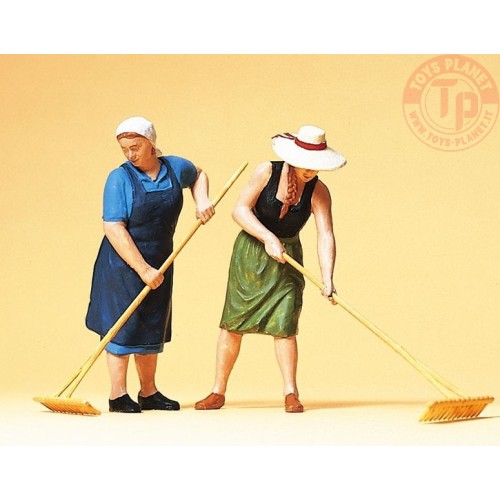 2 Contadine 1:32 PREISER 63075 ANIMALI/FIGURINI E ACCESSORI PLASTICO