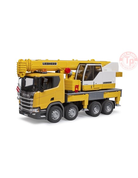Autogru Liebherr Scania Super 560R con modulo Light + Sound BRUDER 03571 BRUDER