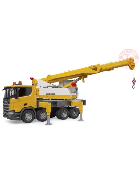 Autogru Liebherr Scania Super 560R con modulo Light + Sound BRUDER 03571 BRUDER