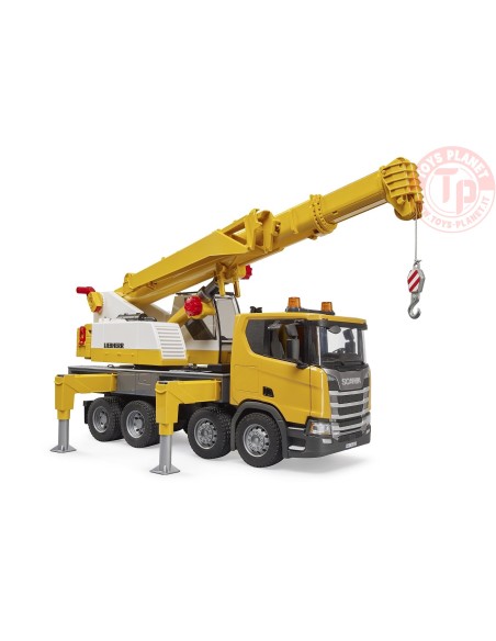 Autogru Liebherr Scania Super 560R con modulo Light + Sound BRUDER 03571 BRUDER