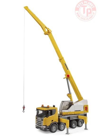 Autogru Liebherr Scania Super 560R con modulo Light + Sound BRUDER 03571 BRUDER