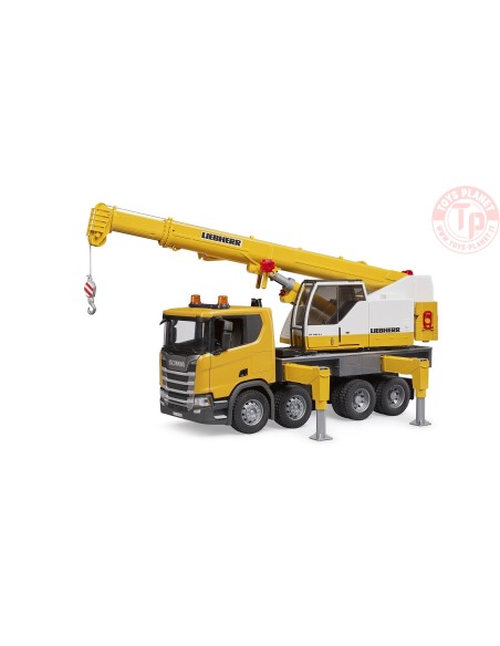 Autogru Liebherr Scania Super 560R con modulo Light + Sound BRUDER 03571 BRUDER