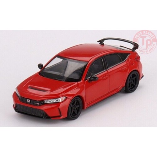 HONDA CIVIC TYPE R 2023-RALLYE RED 2023 W/ ADVAN GT WHEEL-RED 1/64 MGT00546-R MINI GT