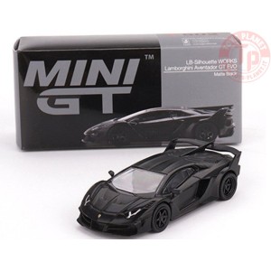 LAMBORGHINI AVENTADOR GT EVO-LB-SILHOUETTE WORKS- MATTE BLACK 1/64 MGT00502-L Mini Gt