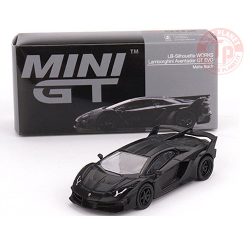 LAMBORGHINI AVENTADOR GT EVO-LB-SILHOUETTE WORKS- MATTE BLACK 1/64 MGT00502-L Mini Gt