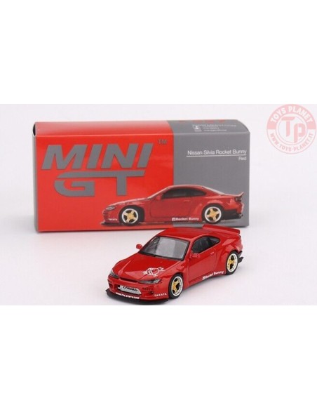 NISSAN SILVIA (S15) ROCKET BUNNY-RED 1/64 MGT00527-R Mini Gt